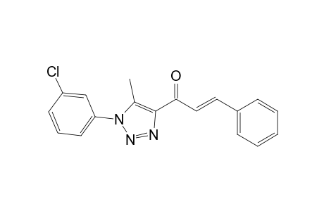 (E)-1-[1-(3-Chlorophenyl)-5-methyl-1H-1,2,3-triazol-4-yl]-3-phenylprop-2-en-1-one