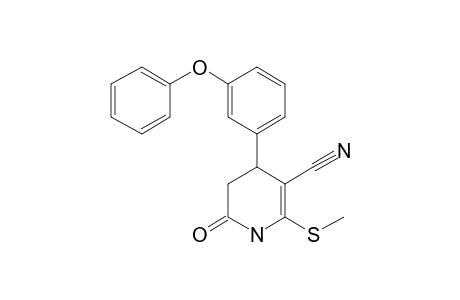 2-Methylsulfanyl-6-oxo-4-(3-phenoxyphenyl)1,4,5,6-tetrahydropyridine-3-carbonitrile