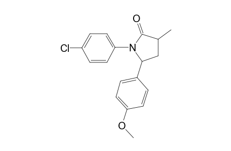 1-(4-Chlorophenyl)-5-(4-methoxyphenyl)-3-methylpyrrolidin-2-one