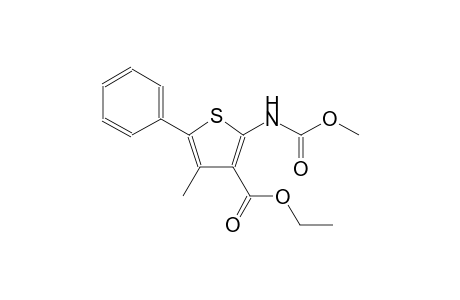 3-thiophenecarboxylic acid, 2-[(methoxycarbonyl)amino]-4-methyl-5-phenyl-, ethyl ester