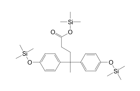4,4-Bis(para-(trimethylsilyl)oxy-phenyl)-valeric acid trimethylsilyl ester