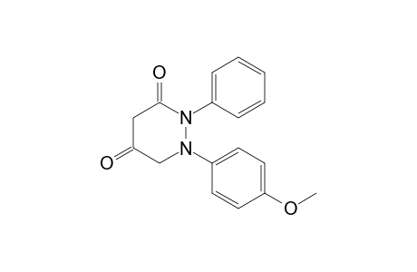 1-(p-methoxyphenyl)-2-phenyltetrahydro-3,5-pyridazinedione