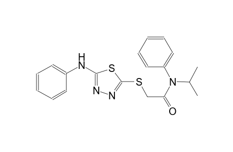 2-[(5-anilino-1,3,4-thiadiazol-2-yl)sulfanyl]-N-isopropyl-N-phenylacetamide