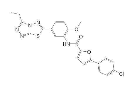 2-furancarboxamide, 5-(4-chlorophenyl)-N-[5-(3-ethyl[1,2,4]triazolo[3,4-b][1,3,4]thiadiazol-6-yl)-2-methoxyphenyl]-