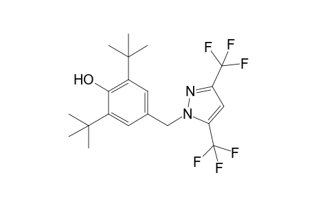 1-[3',5'-bis(t-Butyl)-4'-hydroxybenzyl]-3,5-bis(trifluoromethyl)-pyrazole