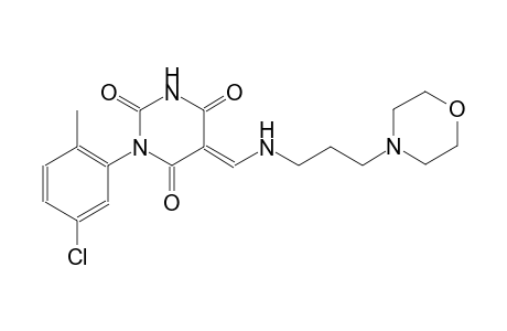 (5E)-1-(5-chloro-2-methylphenyl)-5-({[3-(4-morpholinyl)propyl]amino}methylene)-2,4,6(1H,3H,5H)-pyrimidinetrione
