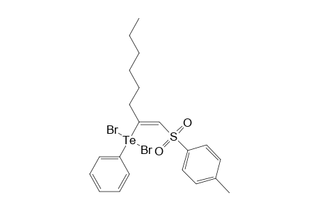 (Z)-2-(4-Methylphenylsulfonyl)-1-hexylvinylphenyltellurium dibromide