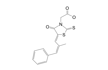 (E)-3-CARBOXYMETHYL-[(2E)-METHYLPHENYLPROPYLIDENE]-RHODANINE