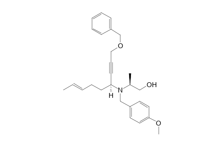 (2S,4S)-2-[[1-(3-Benzyloxy)prop-1-ynyl)hex-4-enyl](4-methoxybenzyl)amino]propanol