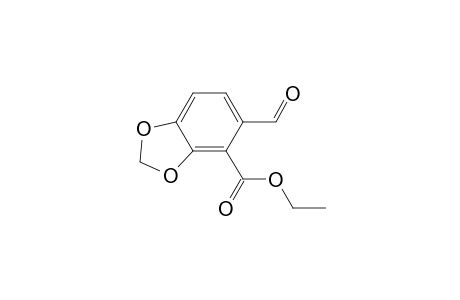 5-formyl-1,3-benzodioxole-4-carboxylic acid ethyl ester