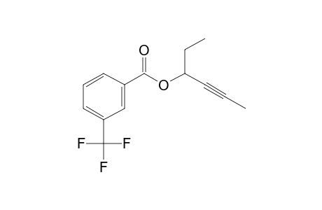 3-Trifluoromethylbenzoic acid, hex-4-yn-3-yl ester