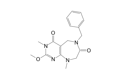 6-Benzyl-2-methoxy-3,9-dimethyl-5,6,8,9-tetrahydro-3H-pyrimido[4,5-e][1,4]diazepine-4,7-dione