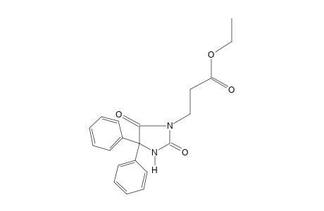2,5-DIOXO-4,4-DIPHENYL-1-IMIDAZOLIDINEPROPIONIC ACID, ETHYL ESTER