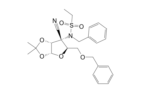 3-AMINO-3-N-BENZYL-5-O-BENZYL-3-C-CYANO-3-DEOXY-3-N-ETHANESULFONYL-1,2-O-ISOPROPYLIDENE-ALPHA-D-RIBOFURANOSE
