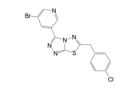 [1,2,4]triazolo[3,4-b][1,3,4]thiadiazole, 3-(5-bromo-3-pyridinyl)-6-[(4-chlorophenyl)methyl]-
