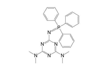 1,3,5-Triazine-2,4-diamine, N(2),N(2),N(4),N(4)-tetramethyl-6-[(triphenyl-.lambda.5-phosphanylidene)amino]-