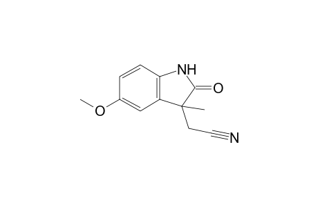2,3-Dihydro-5-methoxy-3-methyl-2-oxo-1H-indole-3-acetonitrile