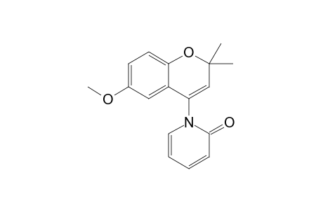 1-(6-Methoxy-2,2-dimethyl-1-benzopyran-4-yl)-2-pyridinone