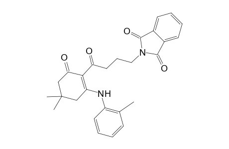 2-[4-keto-4-[6-keto-4,4-dimethyl-2-(o-toluidino)cyclohexen-1-yl]butyl]isoindoline-1,3-quinone