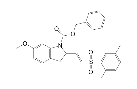 N-(Carbobenzyloxy)-6-methoxy-2-[(E)-(1-methyl-2-p-toluenesulfonyl)ethenyl]indoline