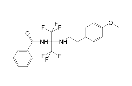 N-(1,1,1,3,3,3-hexafluoro-2-{[2-(4-methoxyphenyl)ethyl]amino}propan-2-yl)benzamide