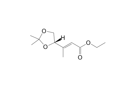 Ethyl 3-[(4S)-2,2-dimethyl-1,3-dioxolan-4-yl]-(2E)-butenoate