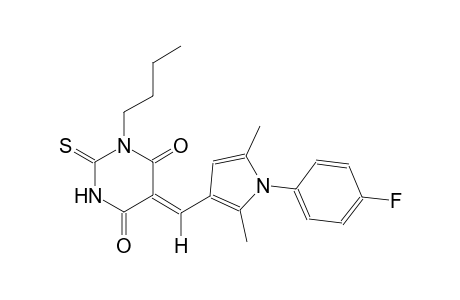 (5Z)-1-butyl-5-{[1-(4-fluorophenyl)-2,5-dimethyl-1H-pyrrol-3-yl]methylene}-2-thioxodihydro-4,6(1H,5H)-pyrimidinedione