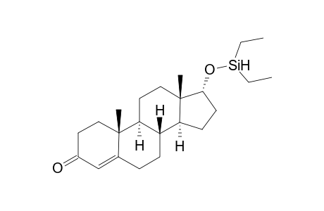 Diethylsilyl ether 17.alpha.-hydroxy-4-androstene-3-one