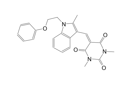 1,3-dimethyl-5-{[2-methyl-1-(2-phenoxyethyl)-1H-indol-3-yl]methylene}-2,4,6(1H,3H,5H)-pyrimidinetrione