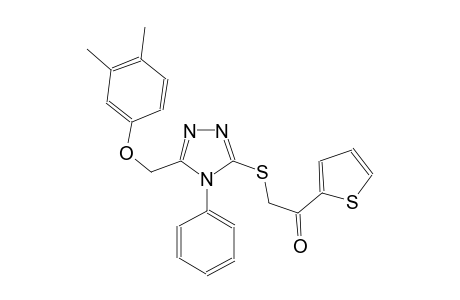 ethanone, 2-[[5-[(3,4-dimethylphenoxy)methyl]-4-phenyl-4H-1,2,4-triazol-3-yl]thio]-1-(2-thienyl)-