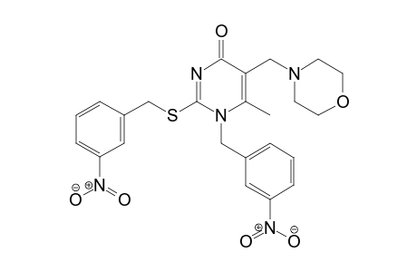 2-m-nitrobenzylthio-1-m-nitrobenzyl-5-morpholinomethyl-6-methyluracil