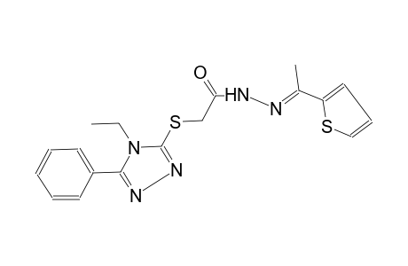 acetic acid, [(4-ethyl-5-phenyl-4H-1,2,4-triazol-3-yl)thio]-, 2-[(E)-1-(2-thienyl)ethylidene]hydrazide
