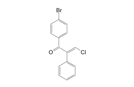 1-(4-Bromophenyl)-3-chloro-2-phenyl-2-propen-1-one