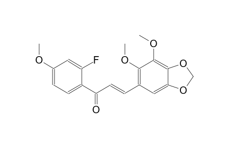 2-propen-1-one, 3-(6,7-dimethoxy-1,3-benzodioxol-5-yl)-1-(2-fluoro-4-methoxyphenyl)-, (2E)-
