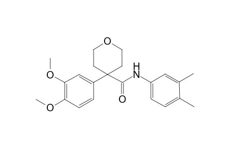 4-(3,4-Dimethoxyphenyl)-N-(3,4-dimethylphenyl)tetrahydro-2H-pyran-4-carboxamide