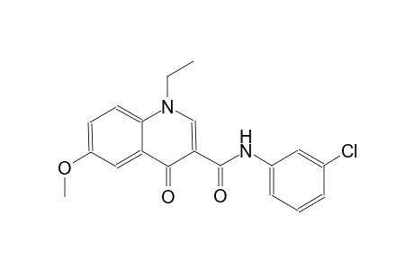3-quinolinecarboxamide, N-(3-chlorophenyl)-1-ethyl-1,4-dihydro-6-methoxy-4-oxo-