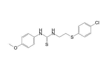 1-{2-[(p-chlorophenyl)thio]ethyl}-3-(p-methoxyphenyl)-2-thiourea