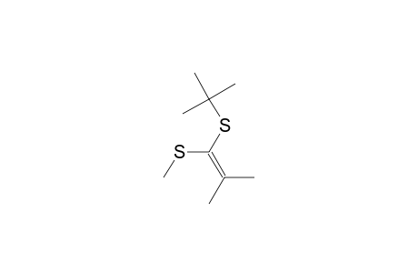 1-Propene, 1-[(1,1-dimethylethyl)thio]-2-methyl-1-(methylthio)-