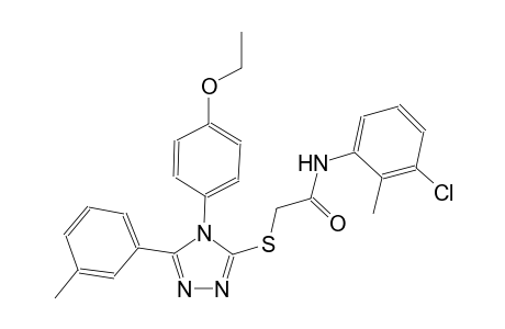 N-(3-chloro-2-methylphenyl)-2-{[4-(4-ethoxyphenyl)-5-(3-methylphenyl)-4H-1,2,4-triazol-3-yl]sulfanyl}acetamide