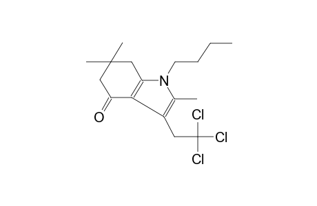 1-Butyl-2,6,6-trimethyl-3-(2,2,2-trichloro-ethyl)-1,5,6,7-tetrahydro-indol-4-one