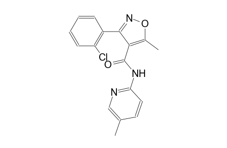 3-(2-chlorophenyl)-5-methyl-N-(5-methyl-2-pyridinyl)-4-isoxazolecarboxamide