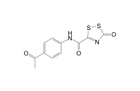 1,2,4-3H-Dithiazole-5-carboxamide, 3-oxo-N-(4-acetylphenyl)-