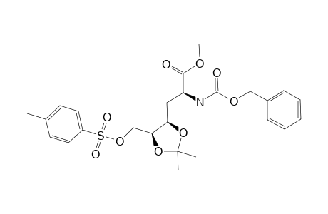 METHYL-2-BENZYLOXYCARBONYLAMINO-2,3-DIDEOXY-4,5-O-ISOPROPYLIDENE-6-O-PARA-TOLUEN-SULFONYL-D-ARABINO-HEXONATE
