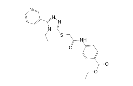 ethyl 4-[({[4-ethyl-5-(3-pyridinyl)-4H-1,2,4-triazol-3-yl]sulfanyl}acetyl)amino]benzoate