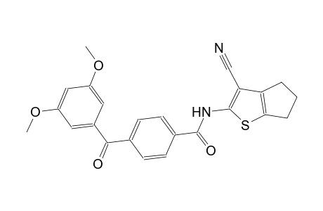 benzamide, N-(3-cyano-5,6-dihydro-4H-cyclopenta[b]thien-2-yl)-4-(3,5-dimethoxybenzoyl)-
