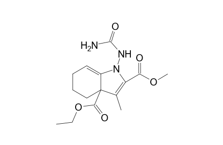 3a-Ethyl 3-methyl 1-[(aminocarbonyl)amino]-2-methyl-3a,4,5,6-tetrahydro-1H-3a-indoledicarboxylate