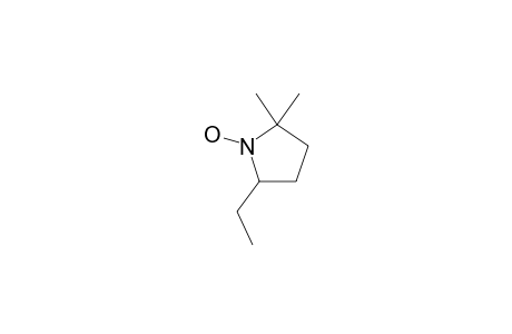 2,2-DIMETHYL-5-ETHYL-1-HYDROXYPYRROLIDINE