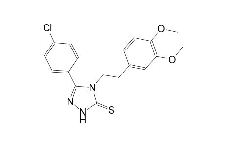 5-(4-chlorophenyl)-4-[2-(3,4-dimethoxyphenyl)ethyl]-2,4-dihydro-3H-1,2,4-triazole-3-thione