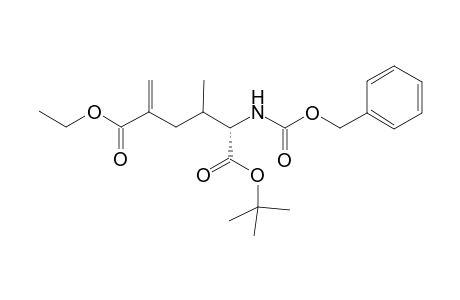(2S)-2-(benzyloxycarbonylamino)-3-methyl-5-methylene-adipic acid O1-tert-butyl ester O6-ethyl ester