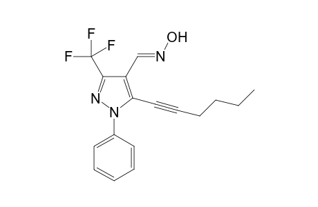 (E)-1-[5-(1-Hexyn-1-yl)-1-phenyl-3-(trifluoromethyl)-1H-pyrazole-4-carbaldehyde oxime